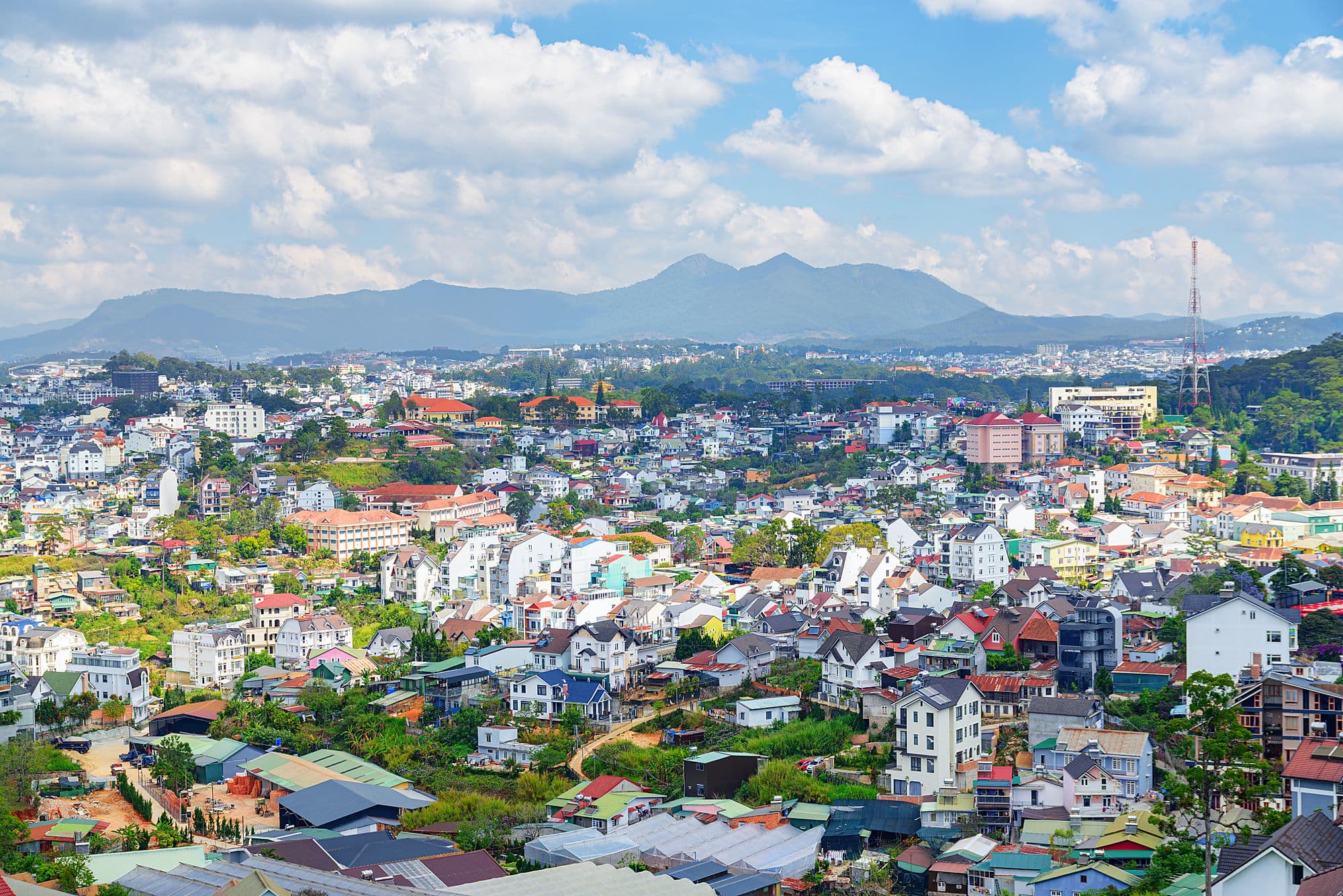 Da Lat — hory, Južný Vietnam